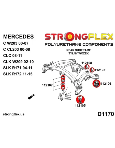 112105A: Rear subframe – front bush SPORT