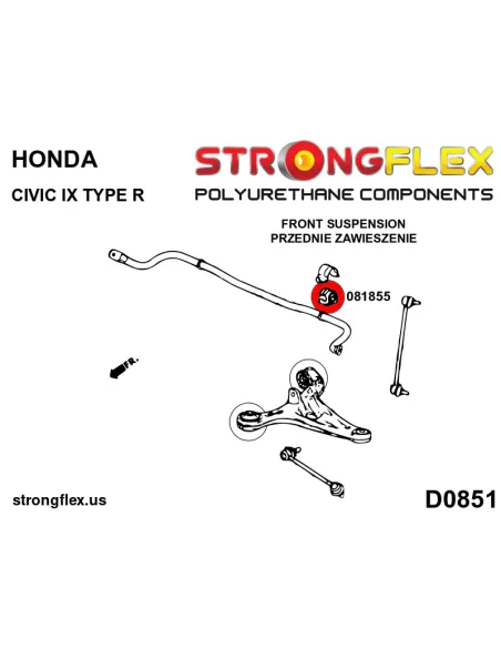 081855B: Front anti roll bar bush