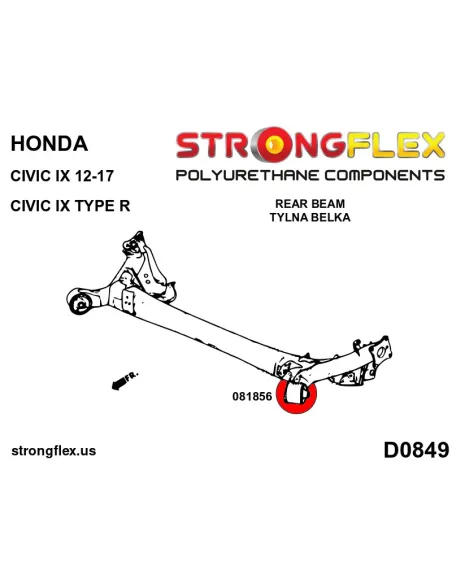 081856A: Rear beam bush SPORT