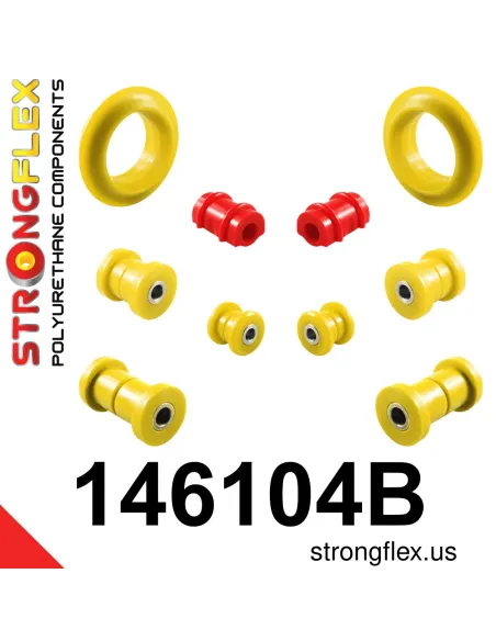146104B: Front suspension and ream beam bush kit