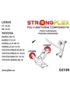 212087A: Front control arm – rear bush SPORT 2