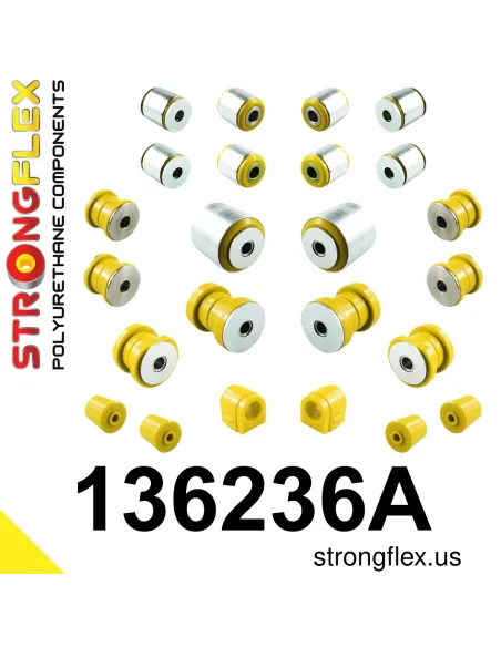 136236A: Rear suspension bush kit SPORT