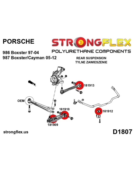 181909A: Wishbone bush – outer SPORT