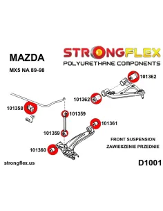 101359B: Front and rear anti roll bar link bush 2