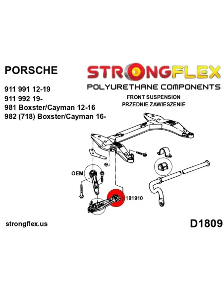 181910A: Wishbone bush – inner SPORT