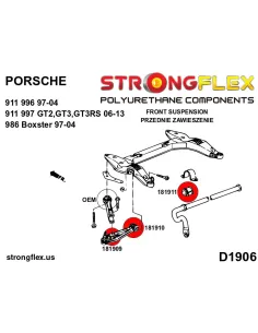 186101A: Front suspension bush kit SPORT 2