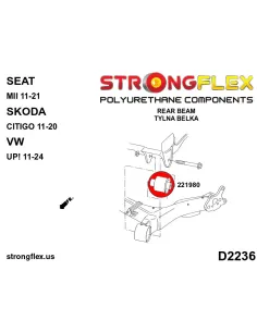221980A: Rear beam bush SPORT 2