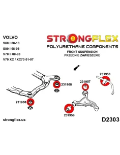 236215B: Full suspension bush kit 2