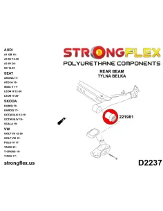 226247A: Front suspension and ream beam bush kit SPORT 2