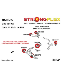 086244A: Full suspension bush kit SPORT 2