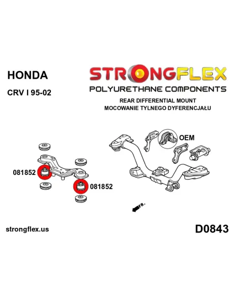 086244A: Full suspension bush kit SPORT