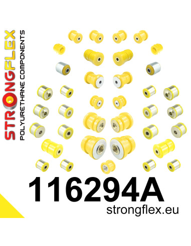 116294A: Full suspension polyurethane bush kit SPORT