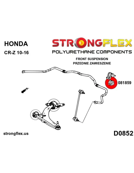081859A: Front anti roll bar bush SPORT