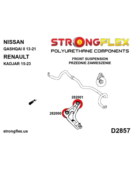 282001A: Front wishbone – rear bush SPORT