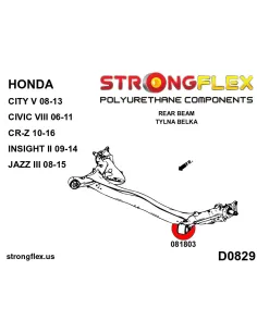 086246B: Front suspension and ream beam bush kit 2