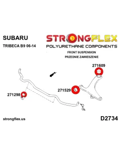 276259A: Front suspension bush kit SPORT 2
