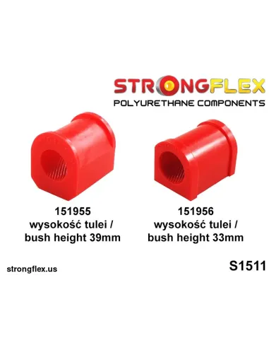 151956B: Front anti roll bar bush (33mm height)