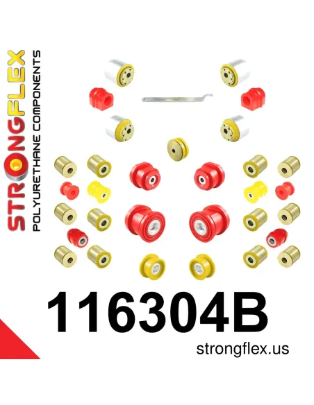 116304B: Full suspension polyurethane bush kit
