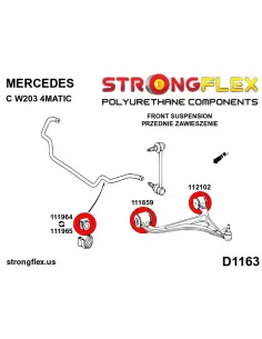 116305A: Full suspension polyurethane bush kit SPORT 2