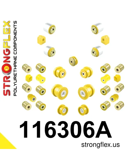 116306A: Full suspension polyurethane bush kit SPORT