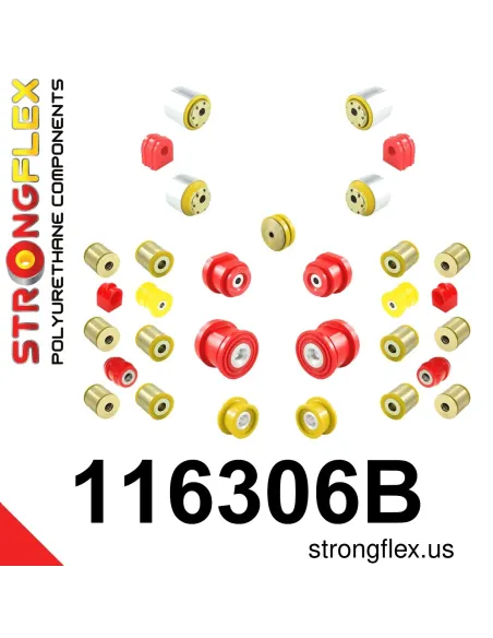 116306B: Full suspension polyurethane bush kit