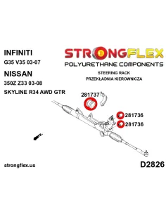 281737B: Steering rack bush 2