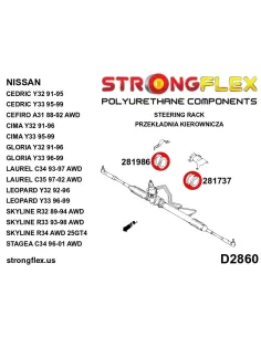 281986B: Steering rack bush 2