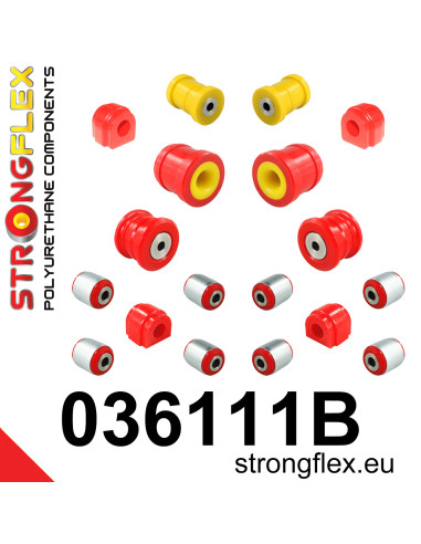 036111B: Full suspension polyurethane bush kit