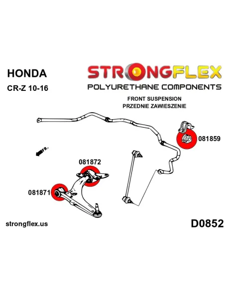 081872B: Front wishbone – rear bush