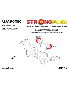 011991B: Rear diff mount - front bush 2