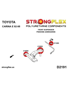 216299B: Front suspension bush kit 2