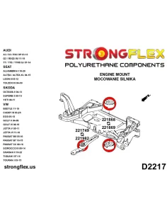 221982B: Gearbox mount bush 42mm 2