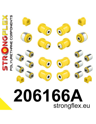 206166A: Full suspension polyurethane bush kit SPORT