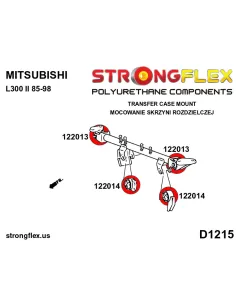 122013B: Transfer case mounting bush - upper 2