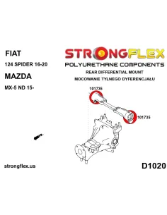 101735A: Rear differential bush insert SPORT 2
