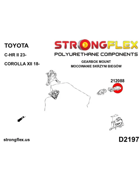 212088B: Gearbox mount bush