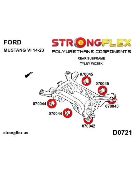 070043A: Rear subframe – rear bush SPORT