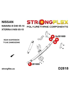 286237A: Front and rear suspension kit SPORT 2