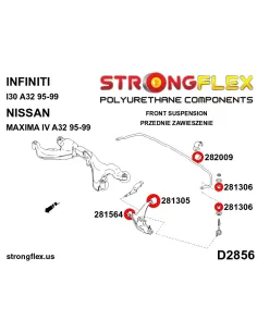 286238A: Front suspension bush kit SPORT 2
