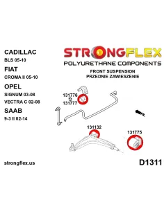 136245A: Full suspension polyurethane bush kit SPORT 2