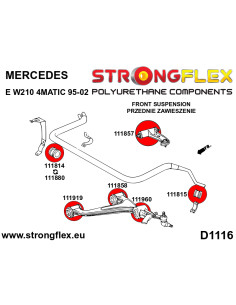 【はー】 111961B: Rear subframe - front bush