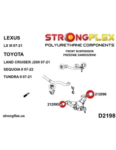 212096A: Front lower arm – rear bush SPORT 2