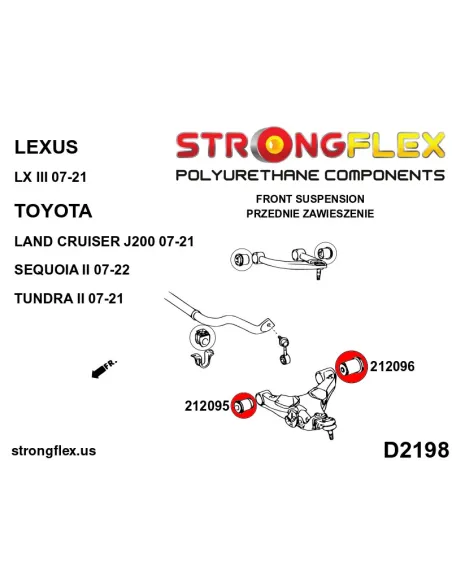 212096A: Front lower arm – rear bush SPORT