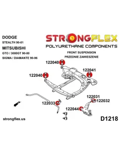 122033A: Front / rear stabilizer bush SPORT 2