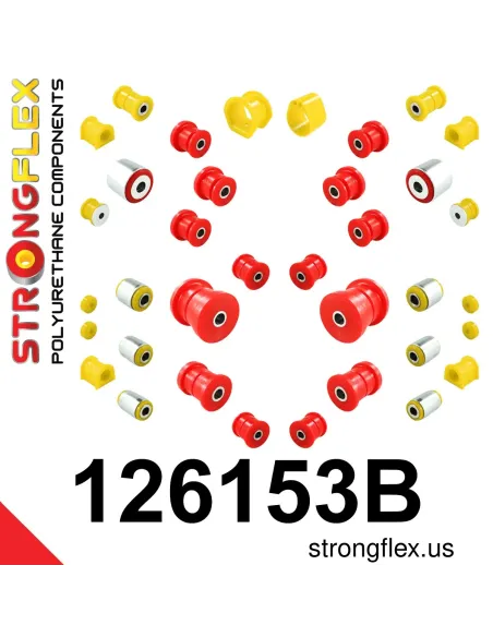 126153B: Full suspension polyurethane bush kit