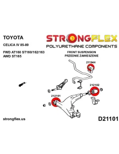 216300B: Front suspension bush kit 2