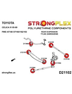 216301B: Rear suspension bush kit 2
