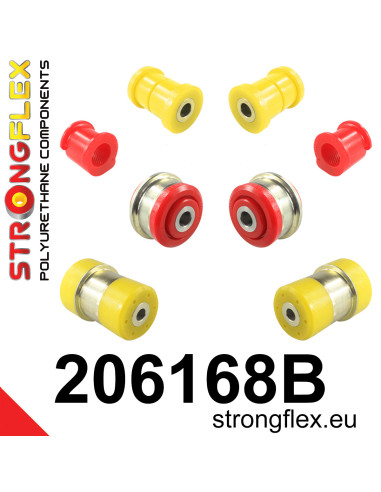 206168B: Front suspension and ream beam bush kit