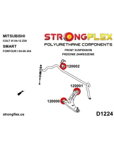 120000A: Front control arm – front bush SPORT 2