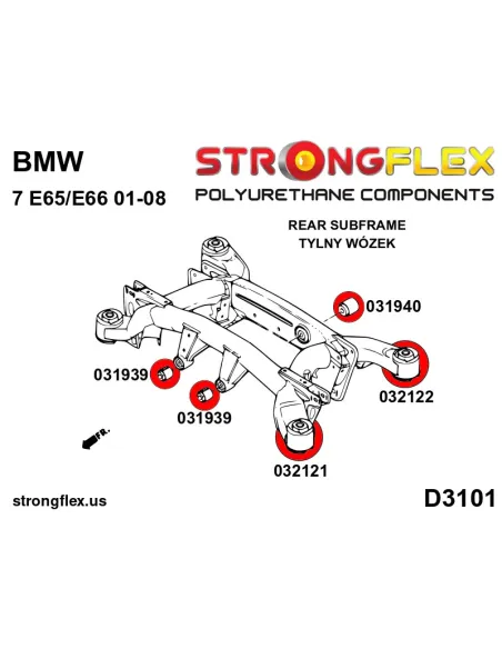 032121B: Rear subframe – front bush